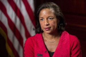 National Security Advisor Susan Rice speaks during an interview about the recent nuclear deal reached with Iran at the White House in Washington