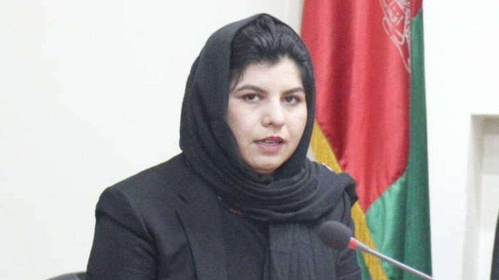 Firooza Omar. speaking at a seminar