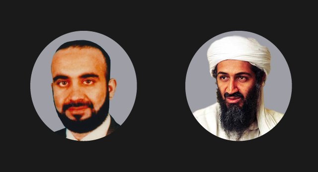 Khalid Sheikh Mohammed and Osama Bin Laden, the masterminds of the 9/11 attacks